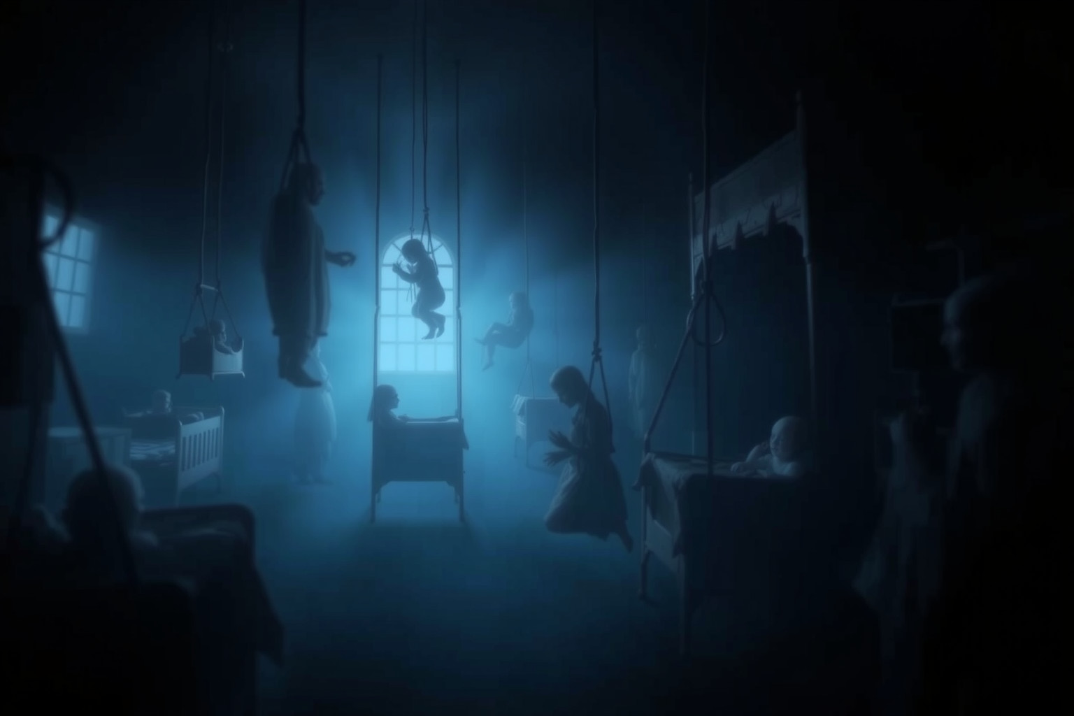 Sognare un asilo nido buio riflette paure inconsce di abbandono.