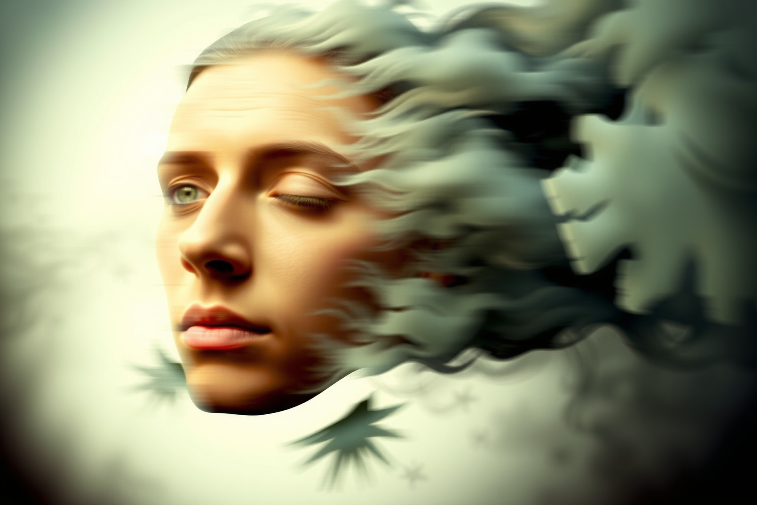 Sognare un attore surreale riflette dubbi e confusione interiore.