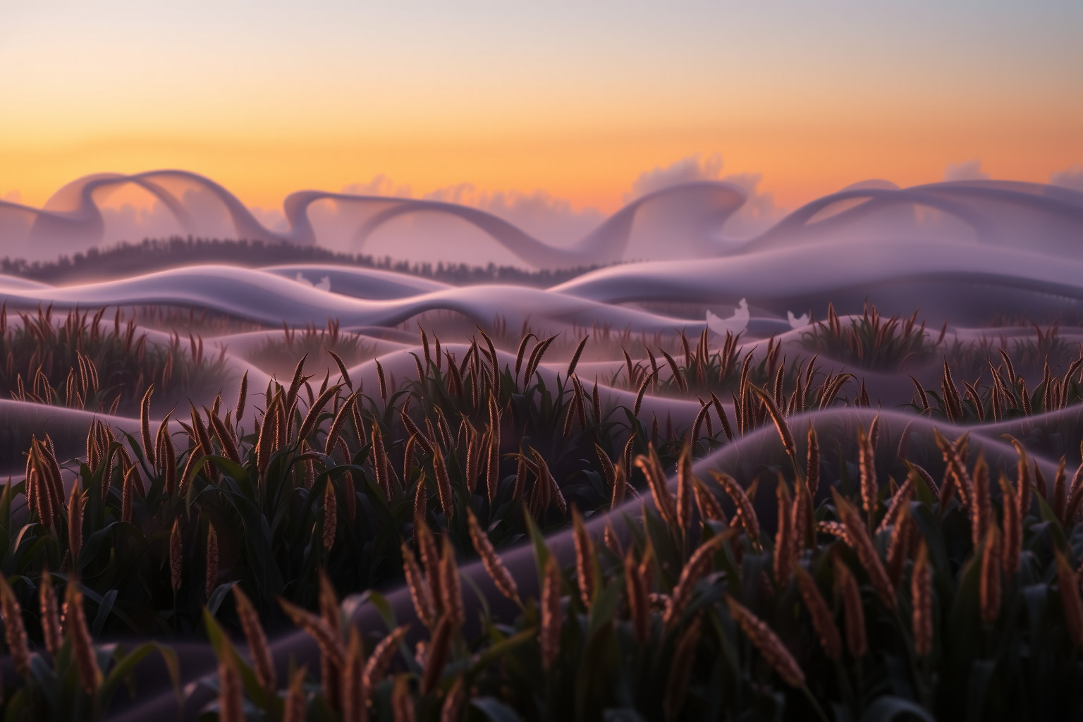 Sognare campi di mais con animali simboleggia abbondanza e prosperità.