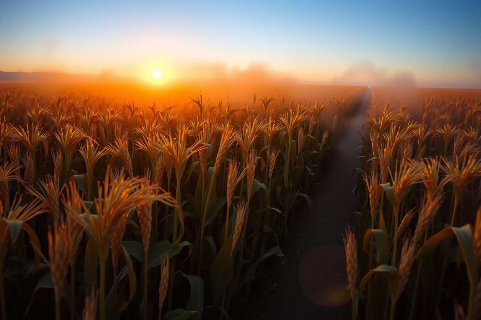 Sognare un sentiero nel mais simboleggia nuove opportunità nascoste.