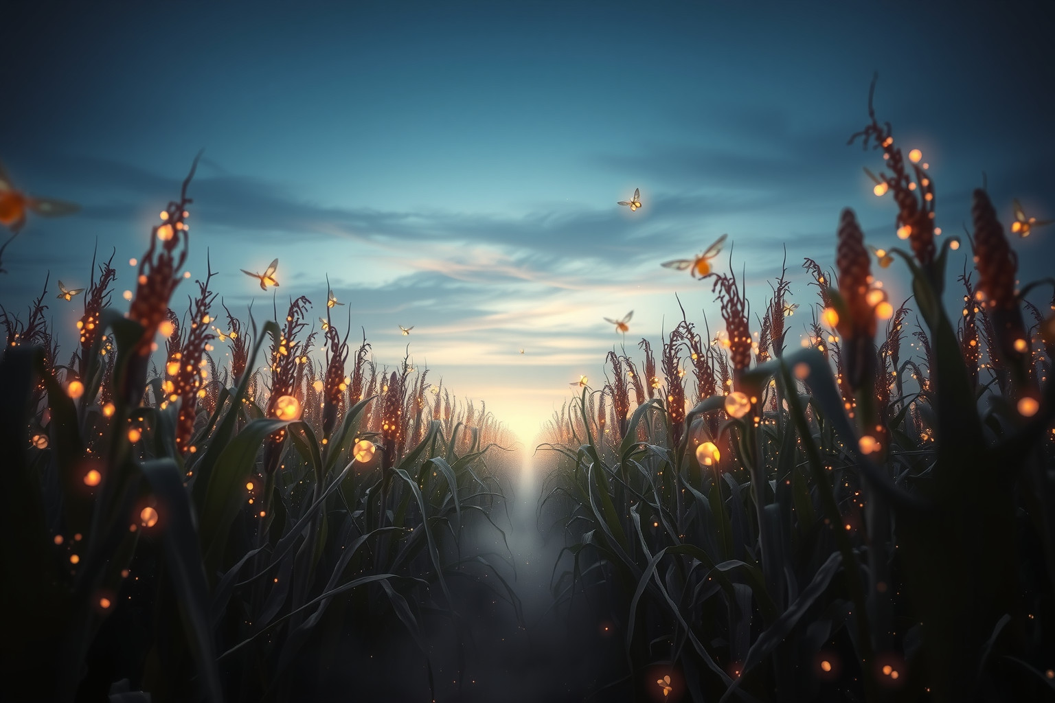 Sognare insetti nel mais simboleggia preoccupazioni o ostacoli nascosti.