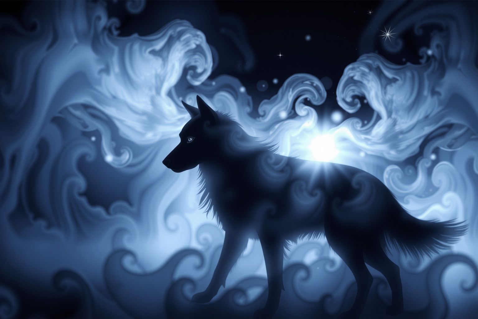 Sognare un cane nero simboleggia protezione e mistero nascosto.