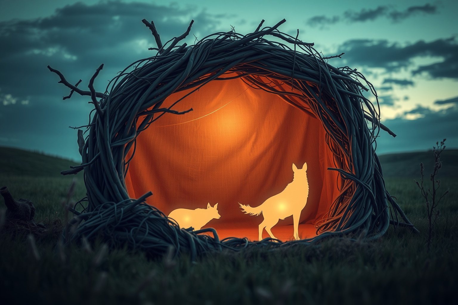 Sognare capanni con animali rivela istinti nascosti e connessione primordiale.