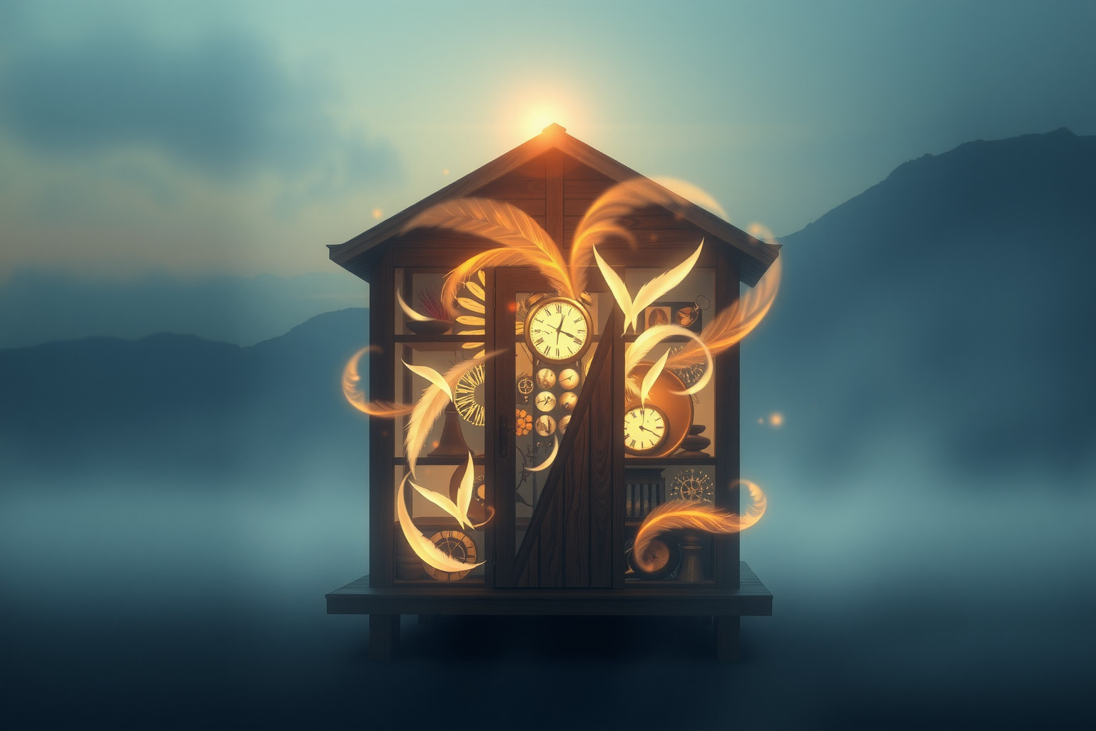 Sognare un capanno pieno di oggetti evoca nostalgici ricordi passati.