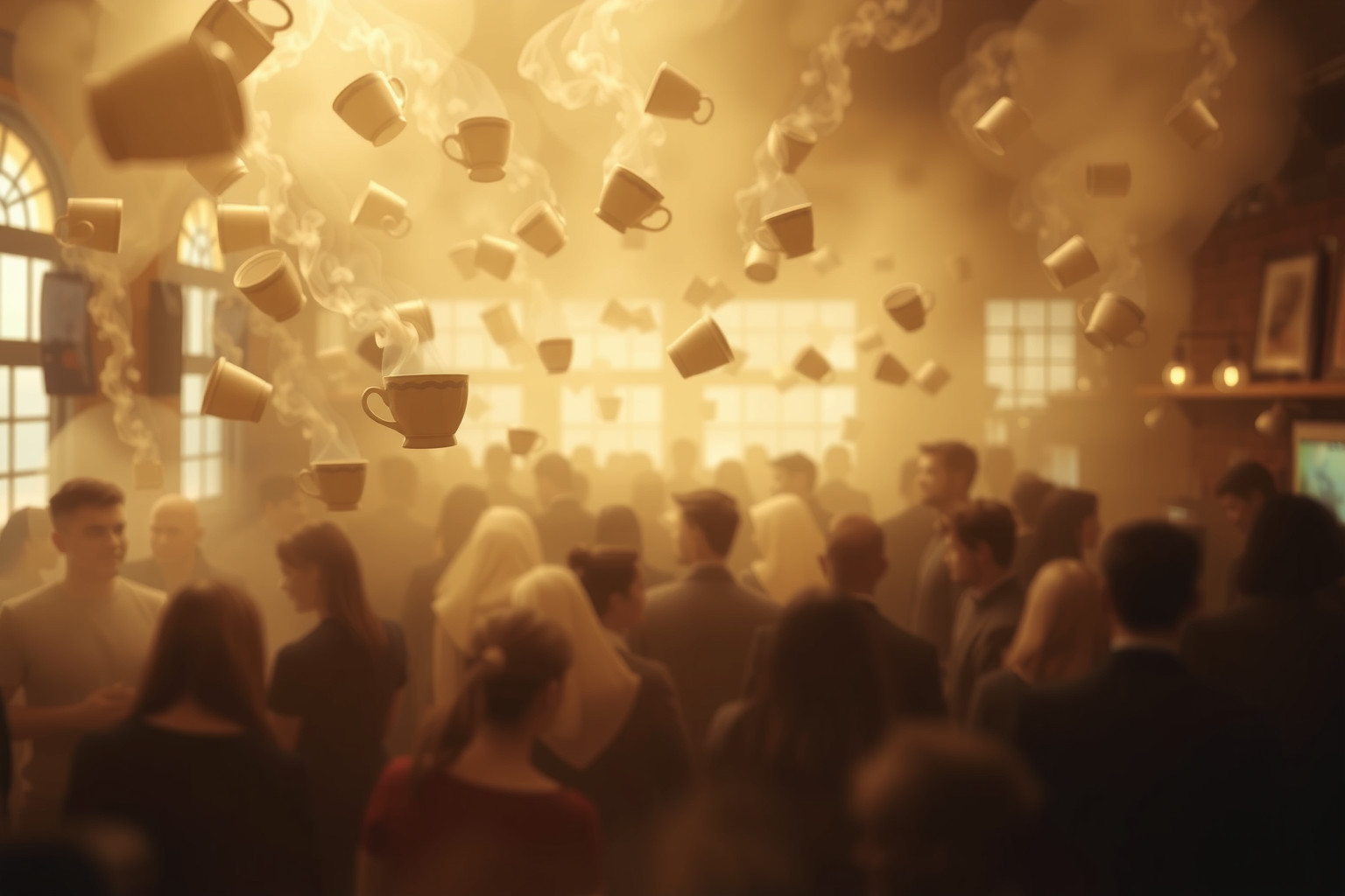 Sognare un cappuccino in bar affollato simboleggia desiderio di socialità.