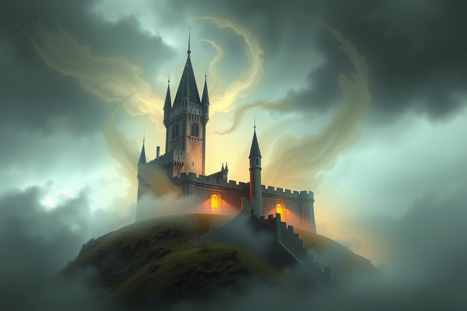 Sognare un castello fatiscente simbolizza la perdita di potere.