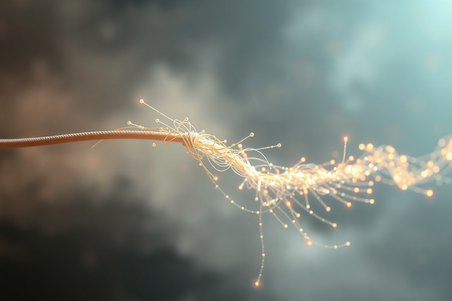 Sognare un cavo rotto simboleggia isolamento e difficoltà comunicative.