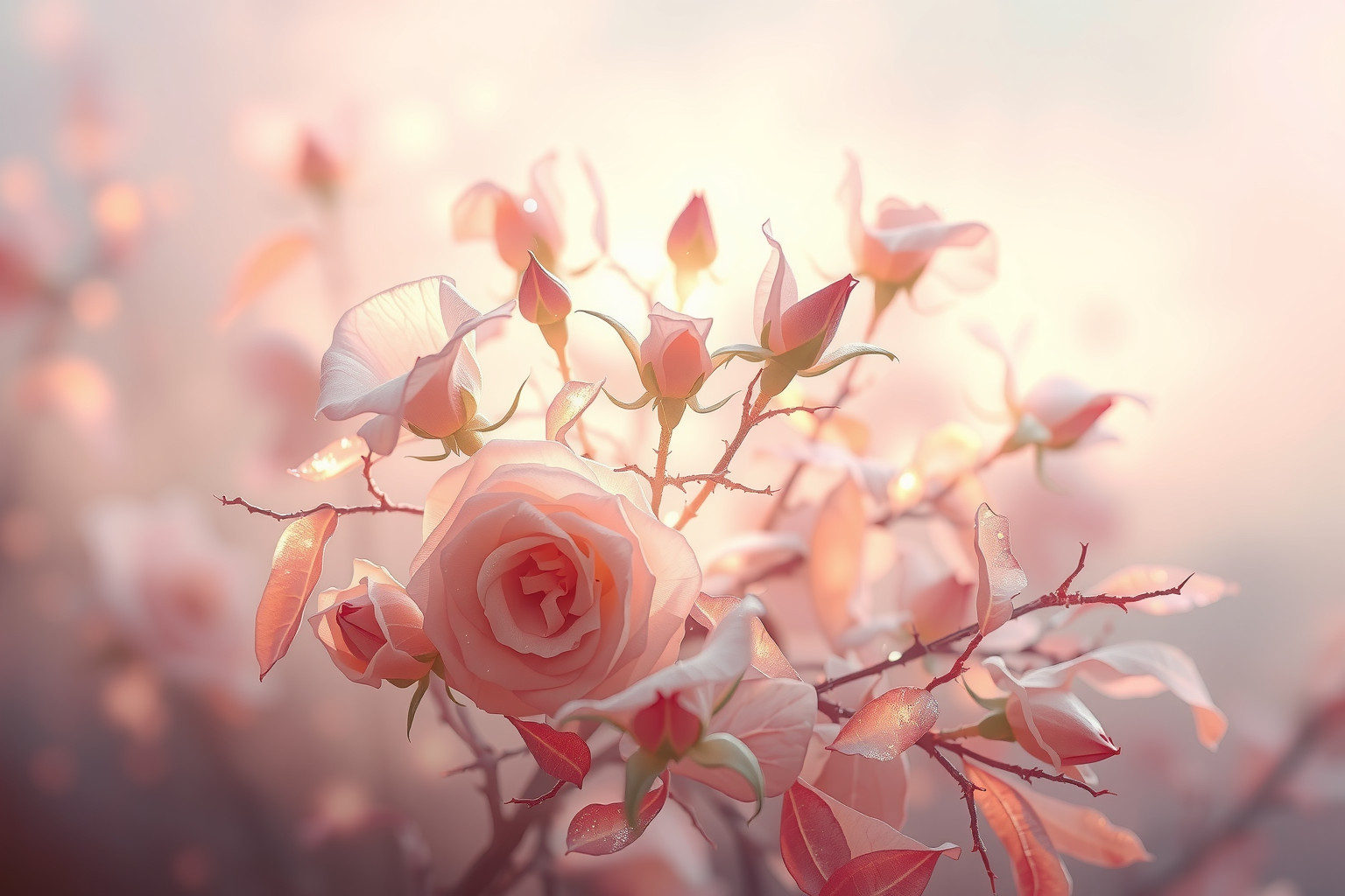 Sognare rose con spine simboleggia sfide e difese emotive.