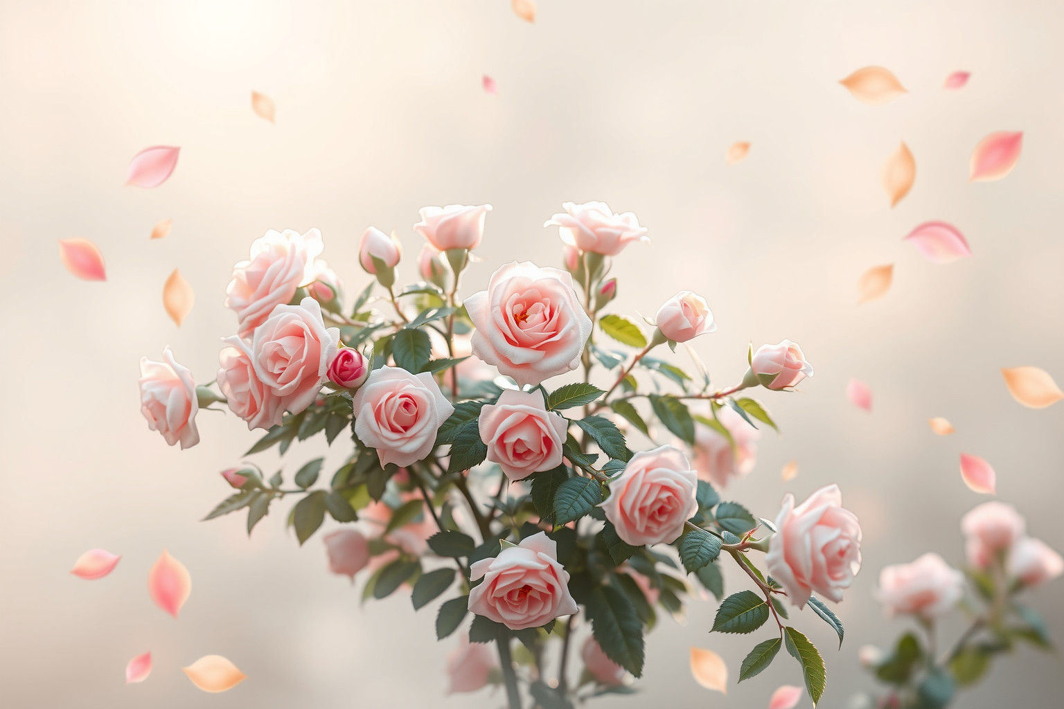 Sognare cespuglio di rose simboleggia equilibrio tra emozioni e mente.