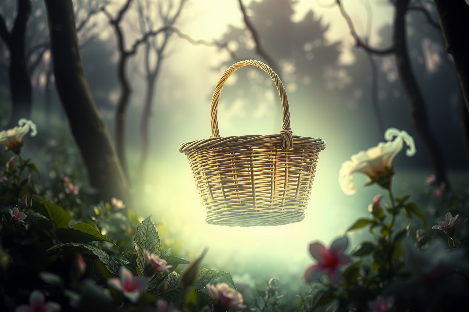 Sognare un cestino in bosco simboleggia armonia e collegamento naturale.