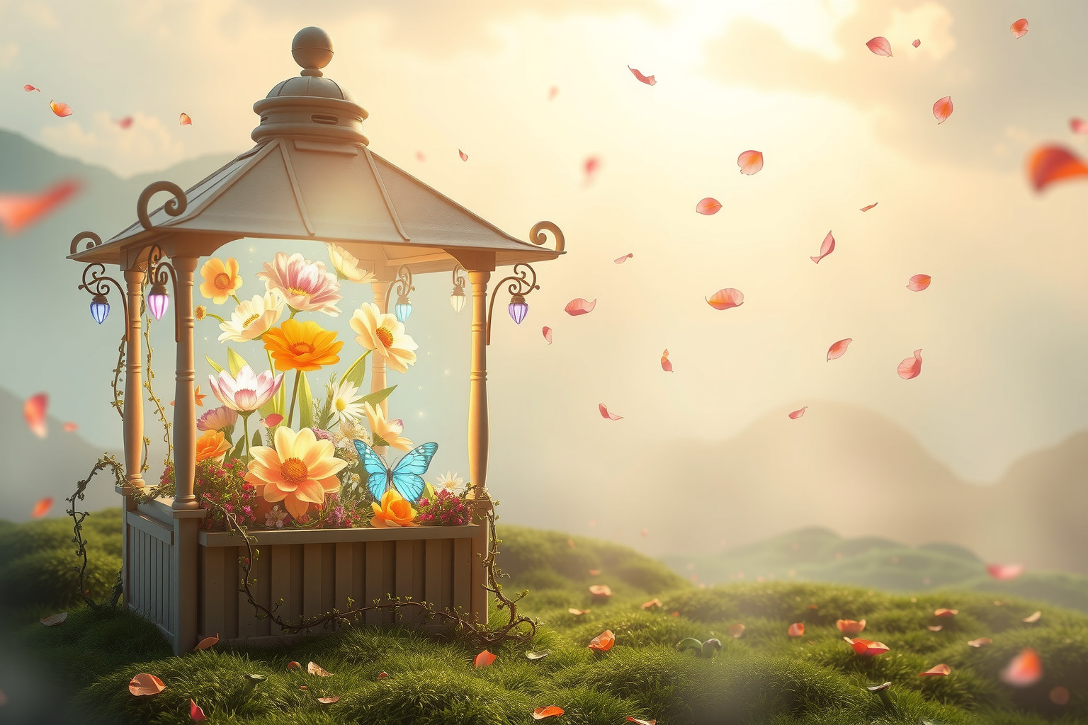 Sognare un chiosco di fiori simboleggia bellezza e nuova rinascita.