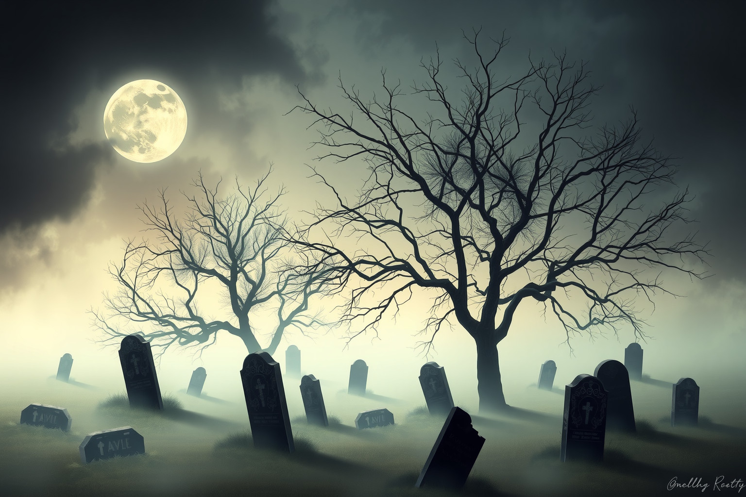 Sognare cimitero fatiscente riflette timore della fine imminente.