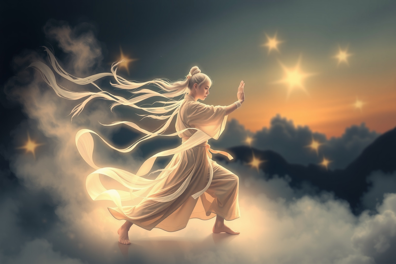 Sognare arti marziali cinesi simboleggia forza e autodisciplina interiori.