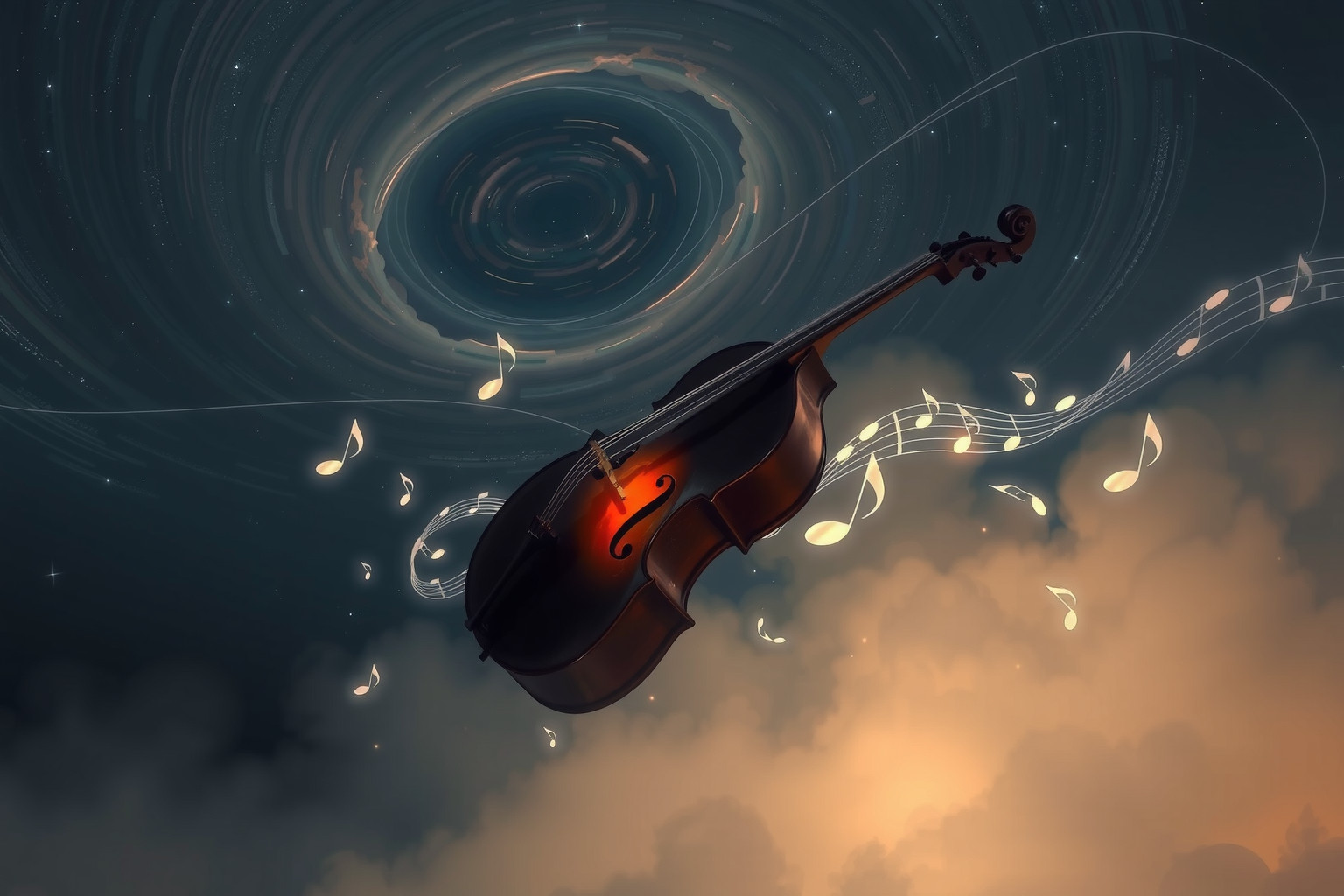 Sognare un contrabbasso in gara simboleggia successo e ambizione.