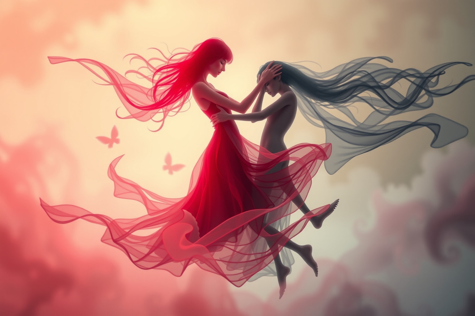 Sognare amore e odio riflette conflitti emotivi interiori irrisolti.