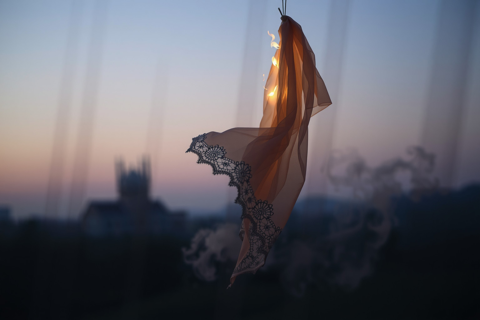 Sognare un corredo bruciato simboleggia perdite e trasformazioni profonde.