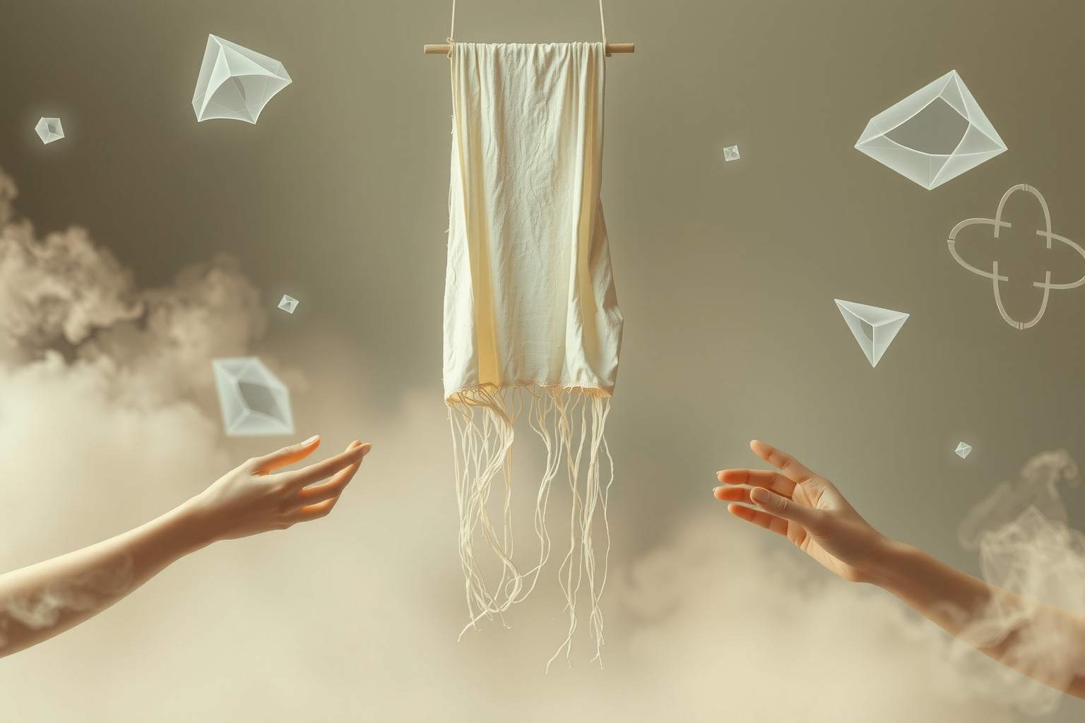 Sognare un corredo danneggiato indica insicurezze riguardo al futuro.