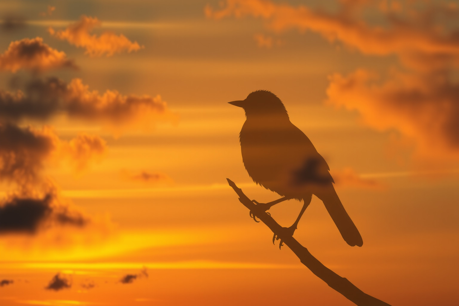 Sognare un cuculo al tramonto simboleggia cambiamenti imminenti e riflessione.