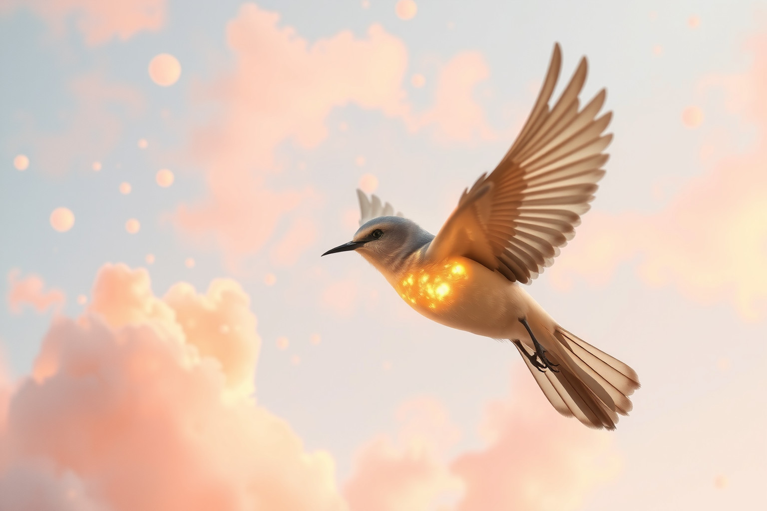 Sognare un cuculo in volo simboleggia libertà e cambiamenti imminenti.