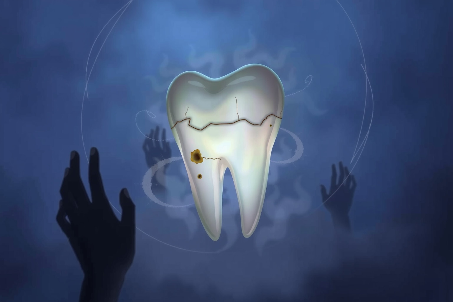 Sognare molari cariati riflette paure legate a colpe nascoste.