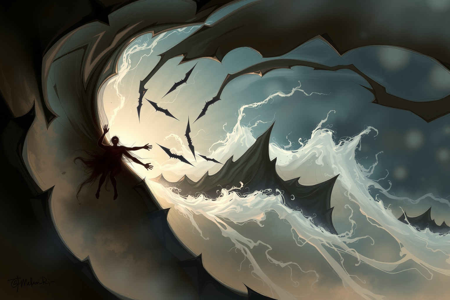 Sognare disastri naturali brutalità riflette tensioni interiori profonde.