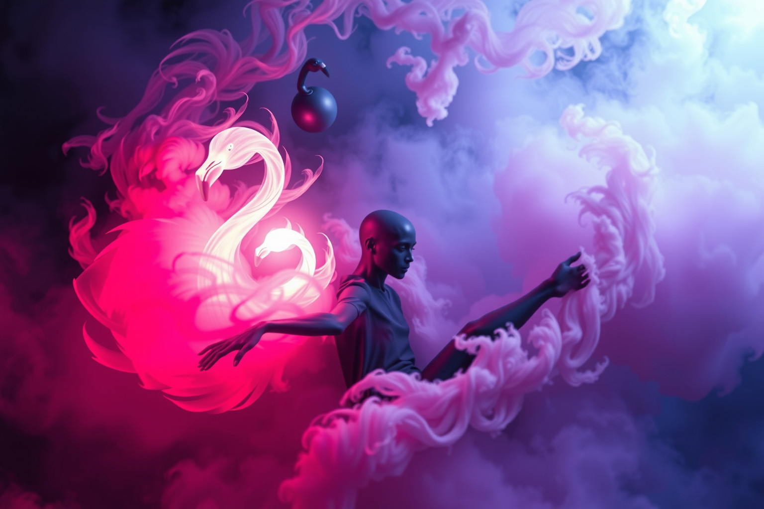 Sognare fenicotteri aggressivi riflette lotte emotive nascoste.