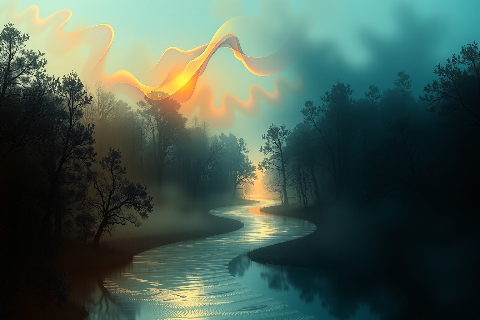 Sognare un fossato in foresta riflette barriere emotive nascoste.