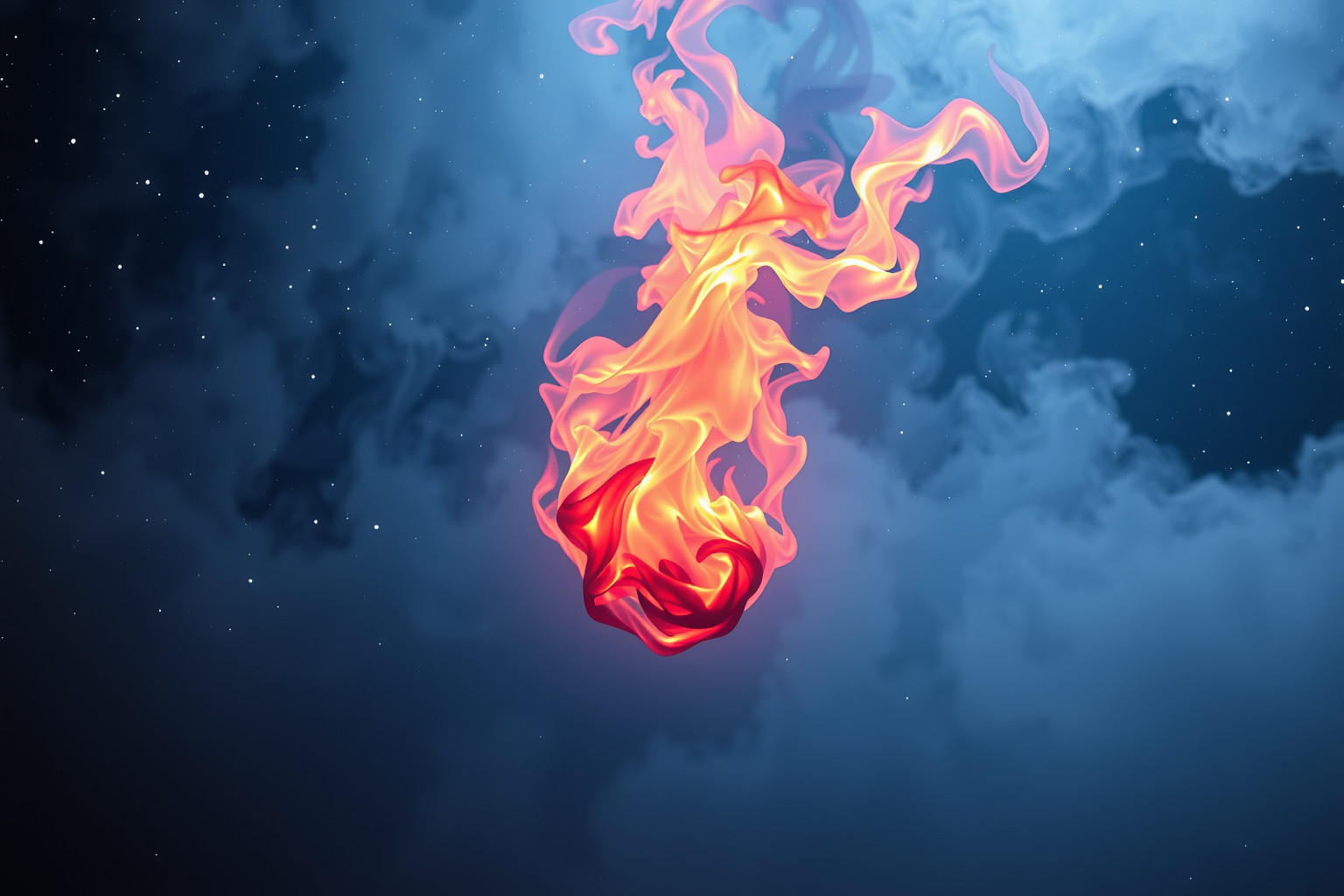 Sognare fuoco magico intenso simbolizza trasformazione spirituale profonda.