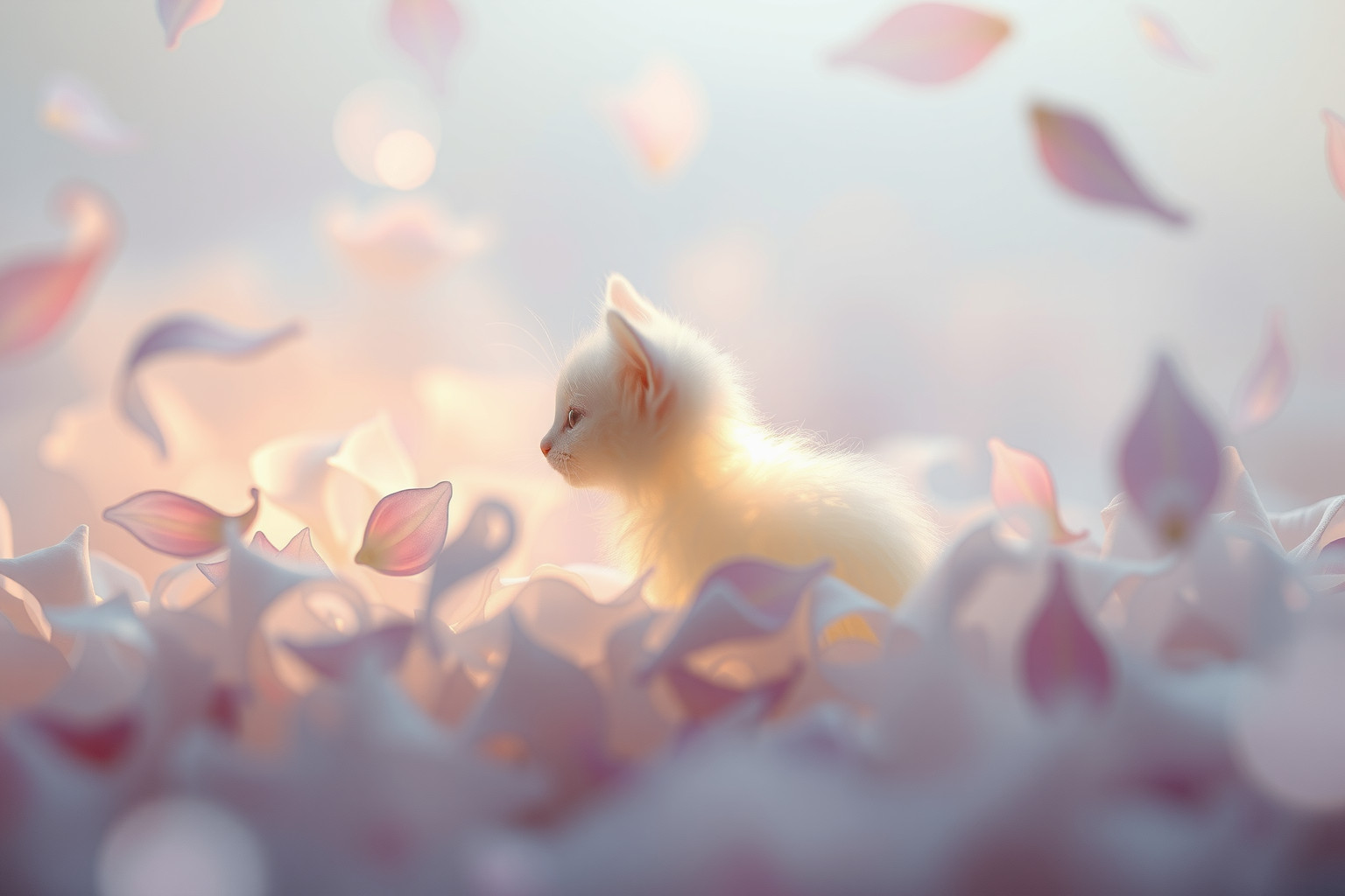 Sognare un gatto piccolo simboleggia innocenza e delicata vulnerabilità emotiva.