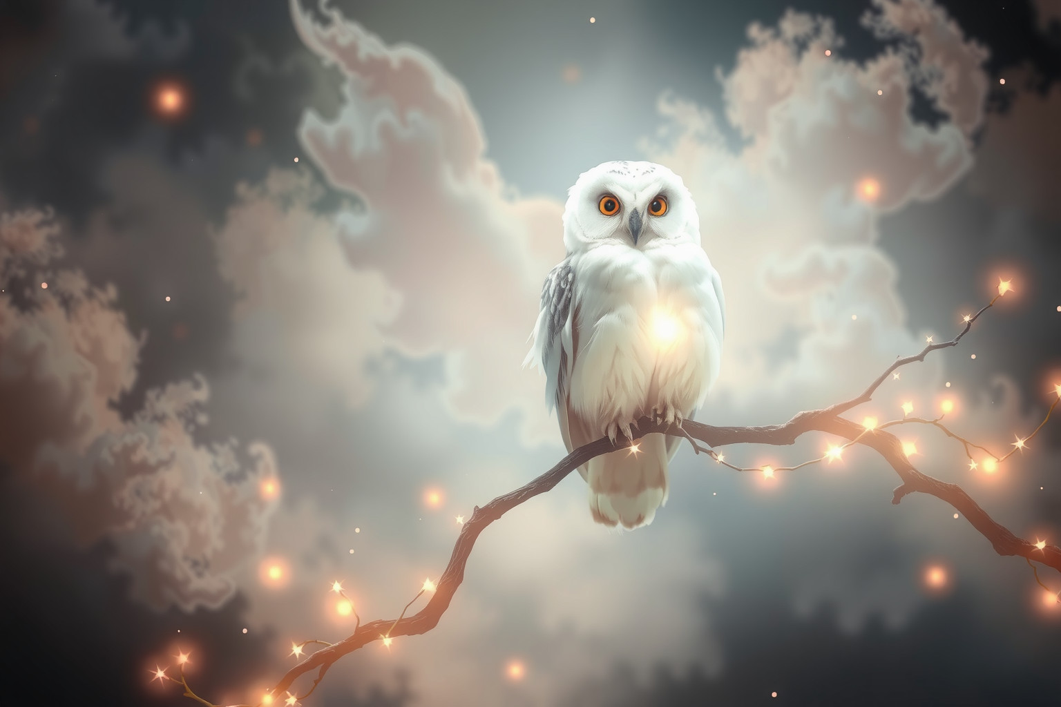 Sognare un gufo delle nevi indica saggezza nascosta e intuizione.