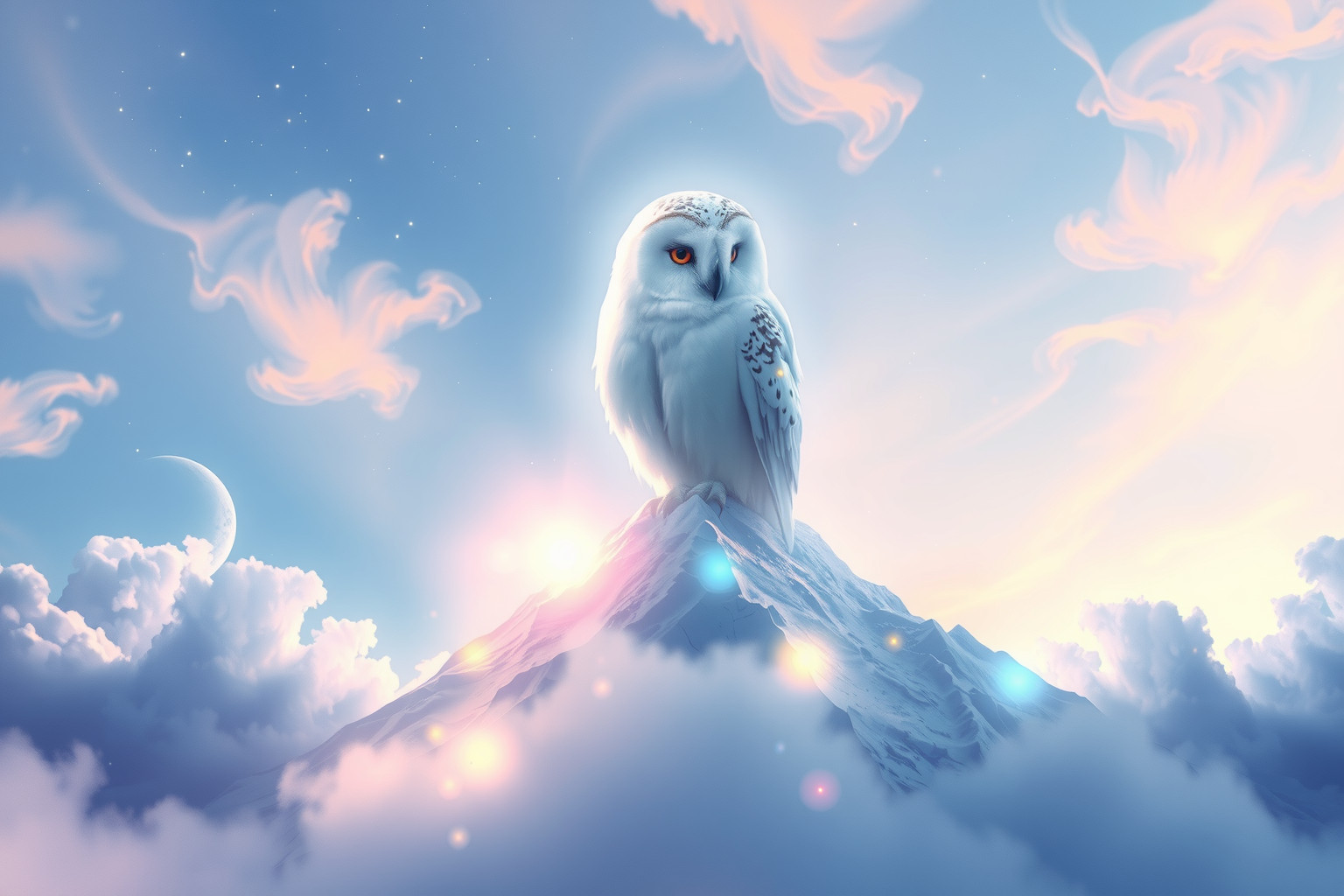 Sognare un gufo delle nevi sulla montagna simboleggia saggezza elevata.