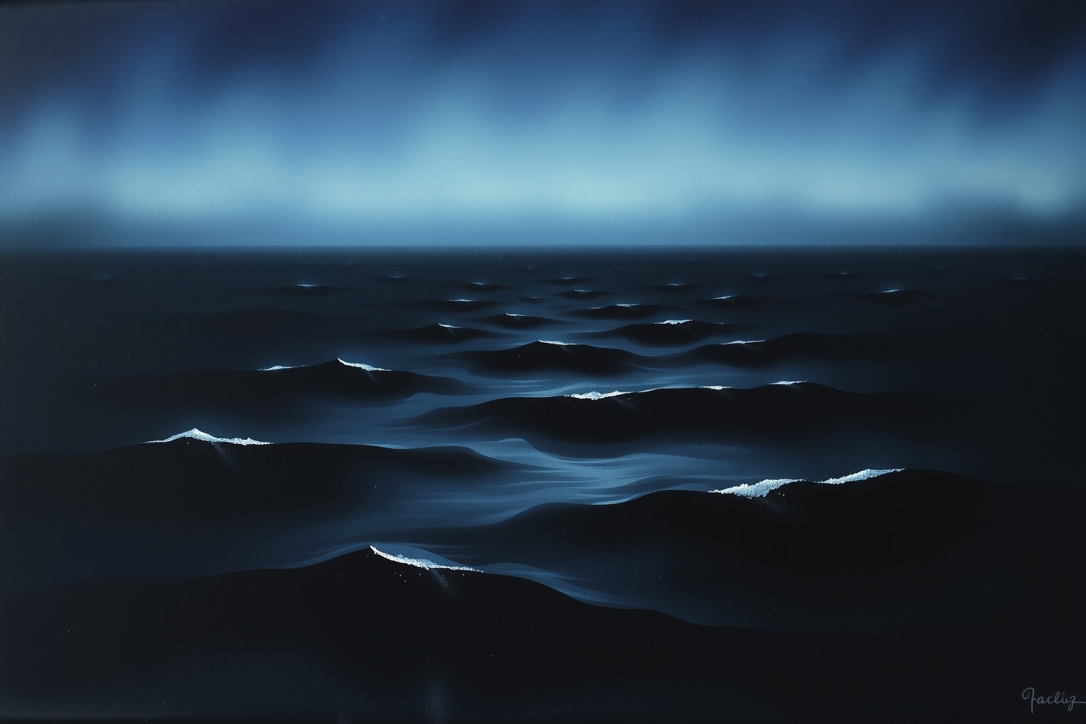 Sognare un mare nero simboleggia emozioni oscure e profondità nascoste.