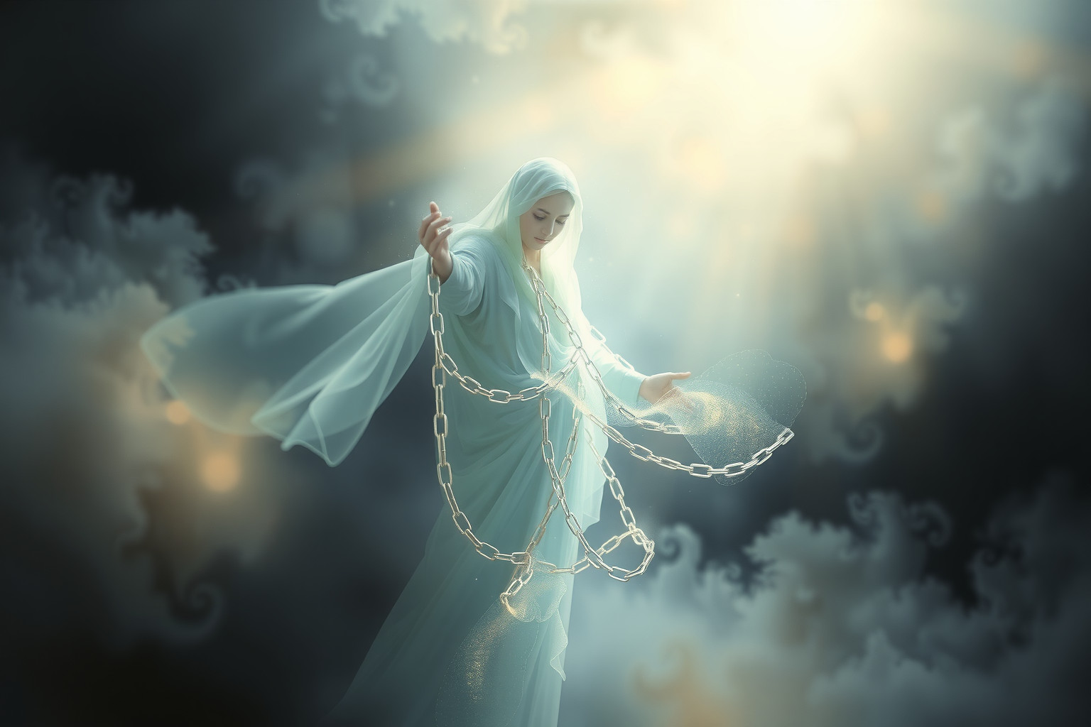 Sognare un martire in catene simboleggia lotta interiore e speranza.