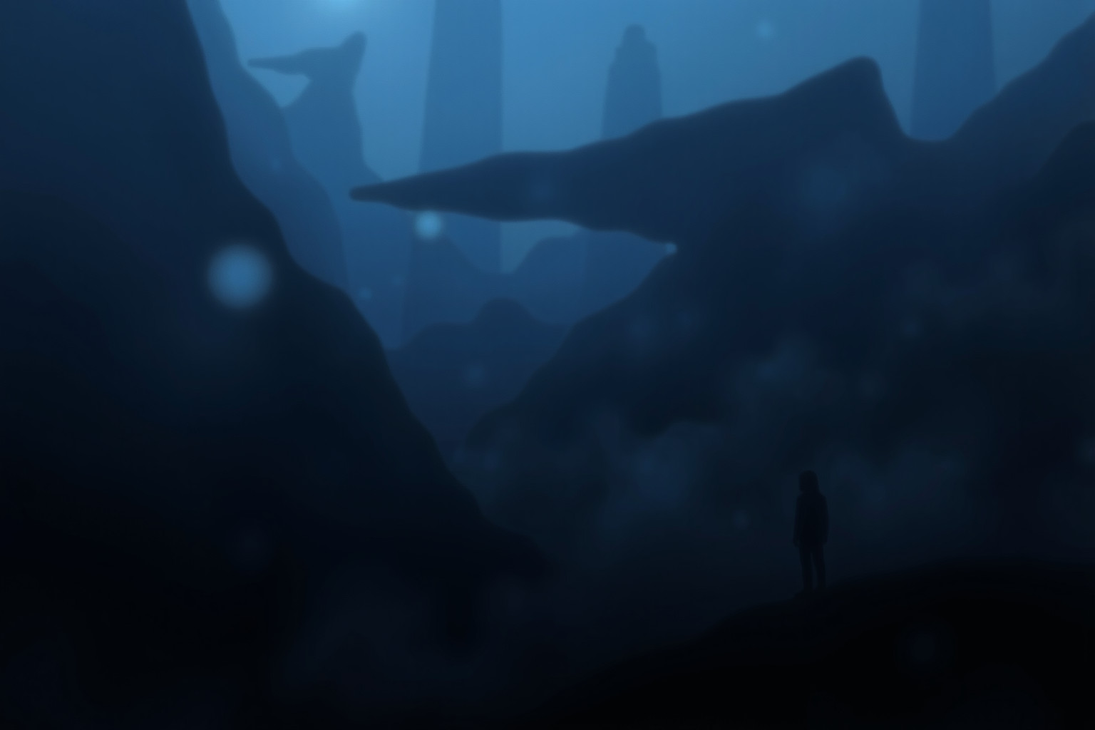 Sognare un mondo oscuro riflette ansie nascoste e paure interiori.