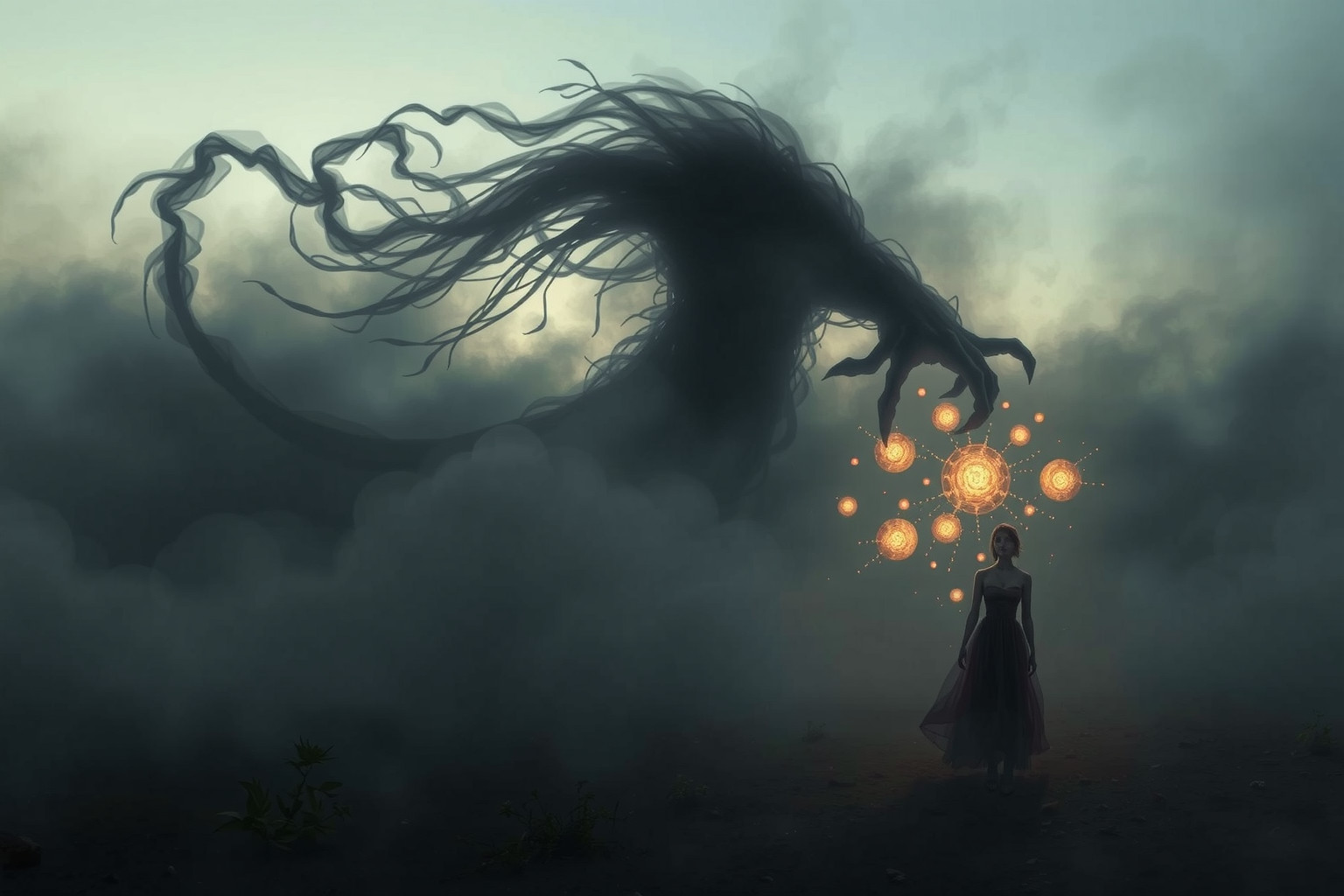 Sognare mostri che attaccano simboleggia paure interiori nascoste.