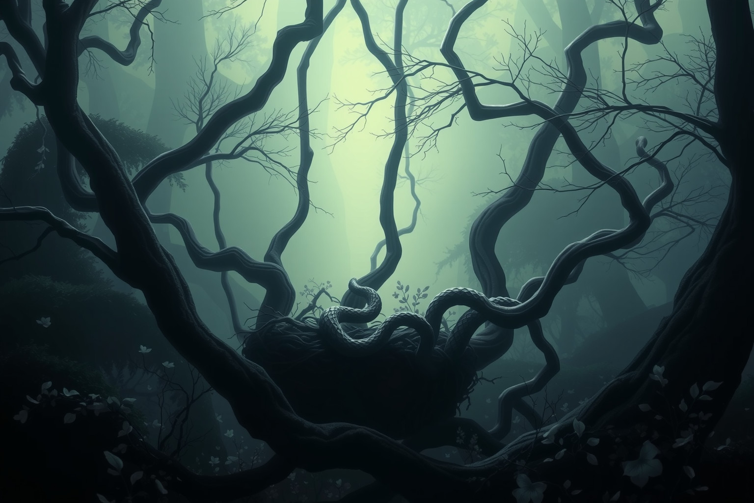 Sognare un nido di serpi simboleggia insidie nascoste e tensioni.