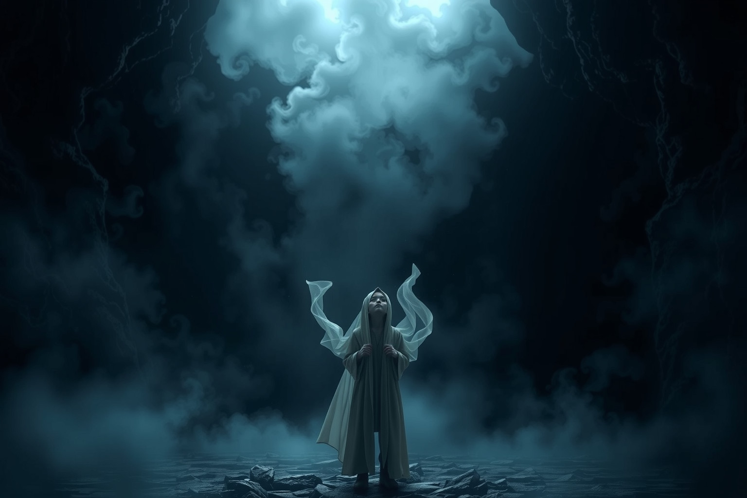 Sognare un novizio in luogo oscuro simboleggia nuova consapevolezza nascosta.