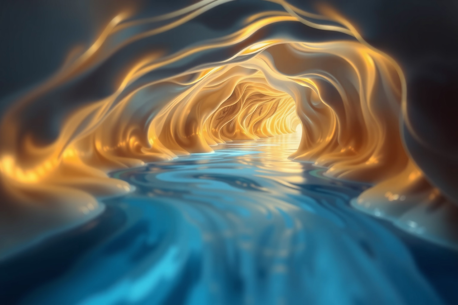 Sognare passaggi sotterranei che mutano simboleggia trasformazioni interiori profonde.