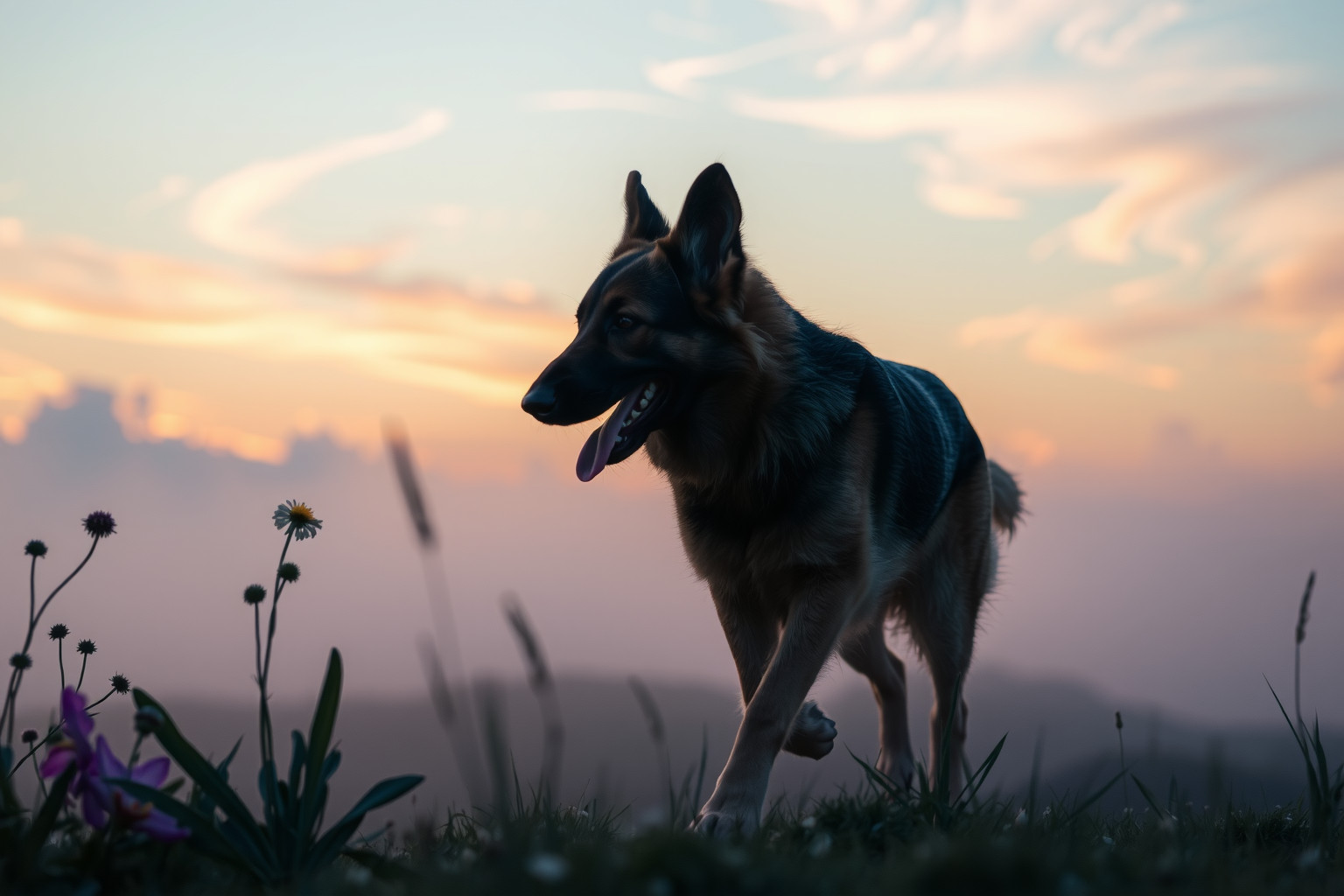 Sognare un pastore tedesco libero simboleggia fiducia e protezione.