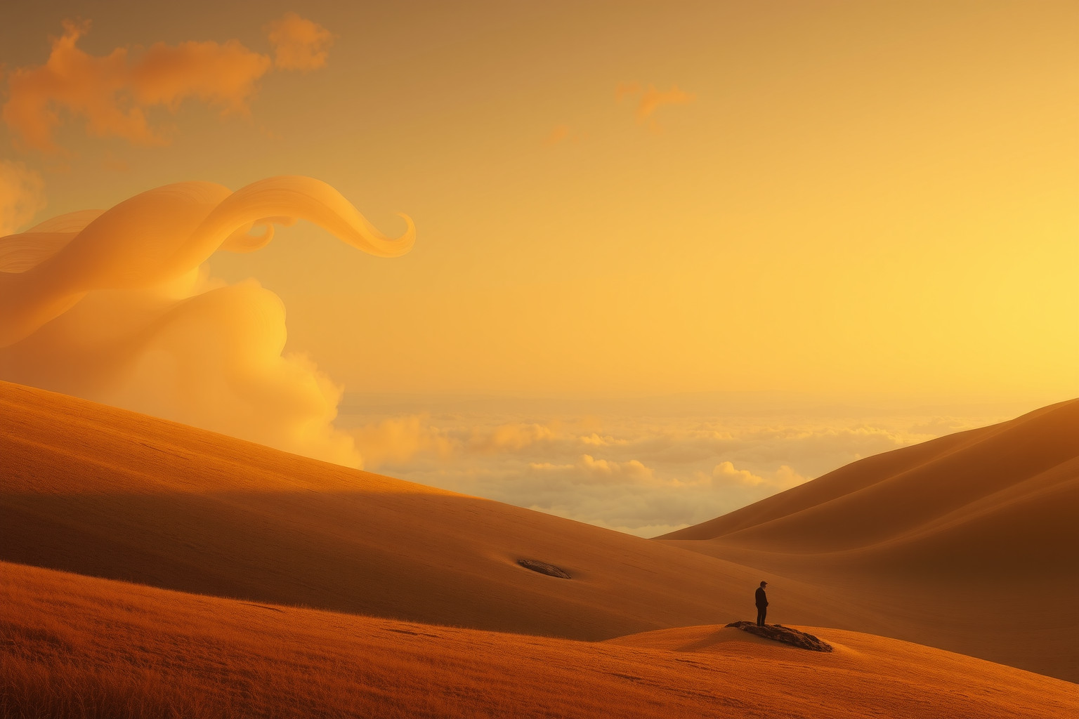 Sognare un pendio al tramonto simboleggia cambiamento e introspezione profonda.