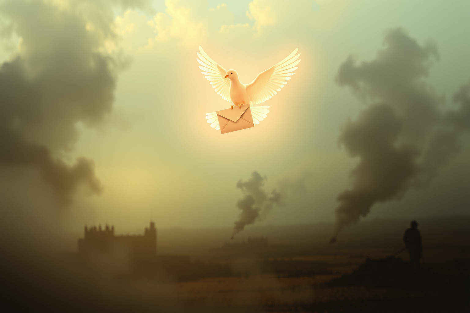 Sognare piccione viaggiatore in guerra simboleggia messaggi di speranza.