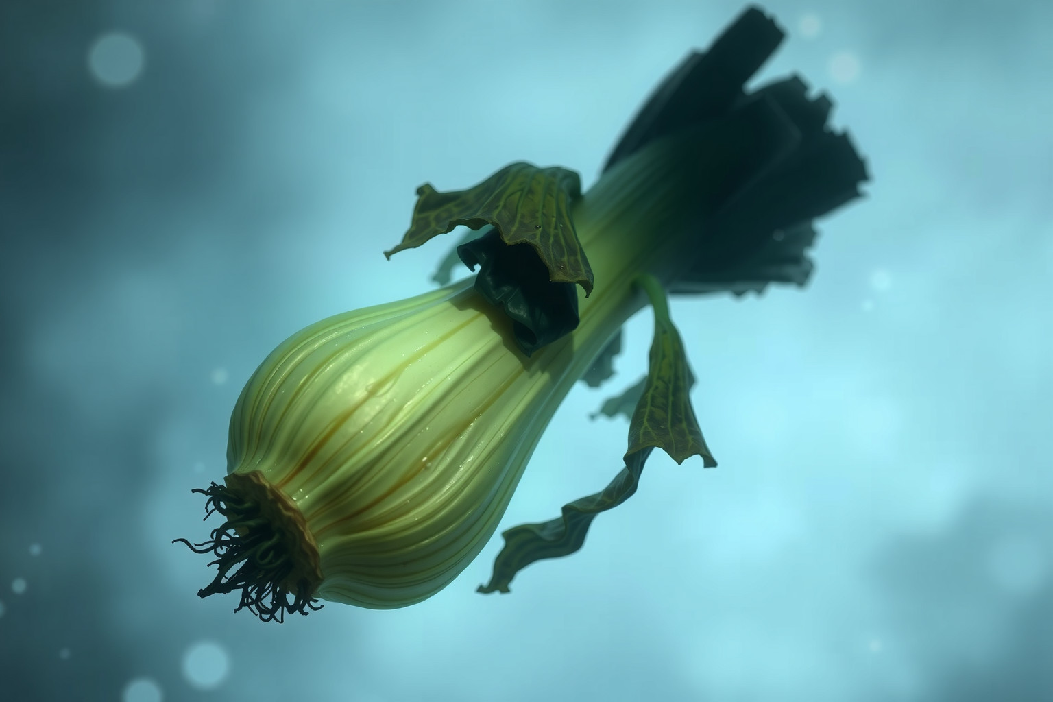 Sognare un porro marcio indica problemi nascosti e insoddisfazione interiore.