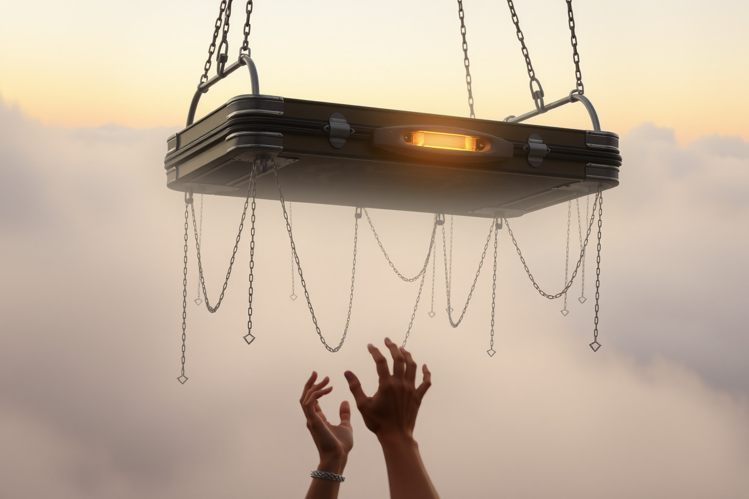 Sognare un portapacchi che cade riflette ansia per perdita controllo.