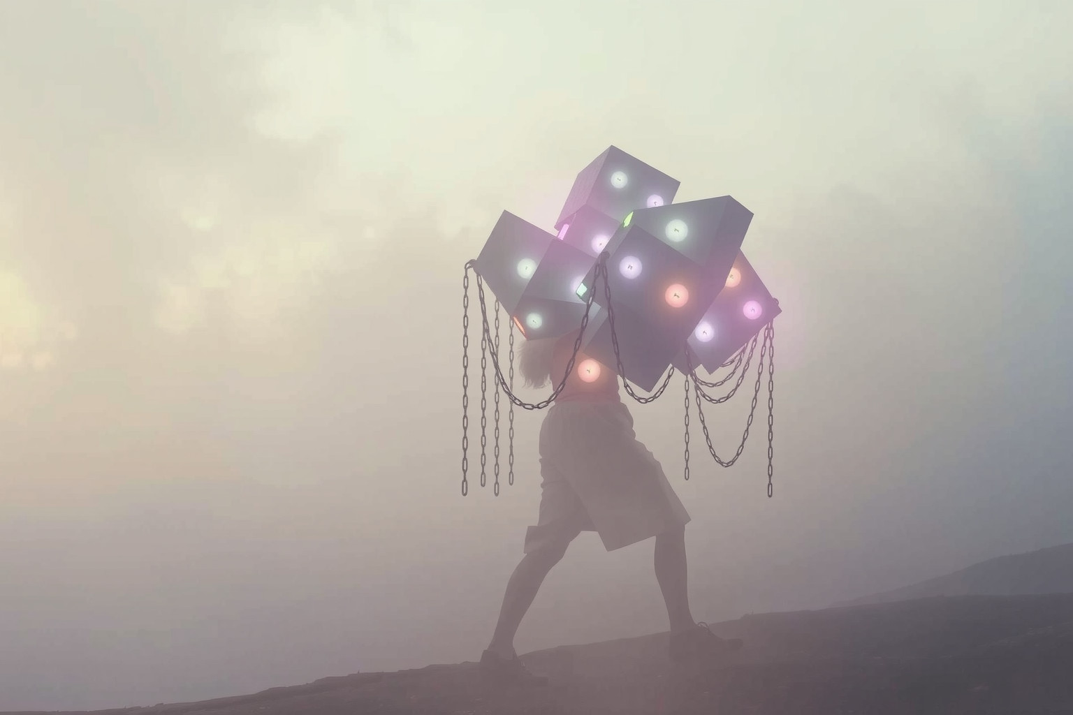 Sognare un portapacchi pieno riflette carichi emotivi e responsabilità.