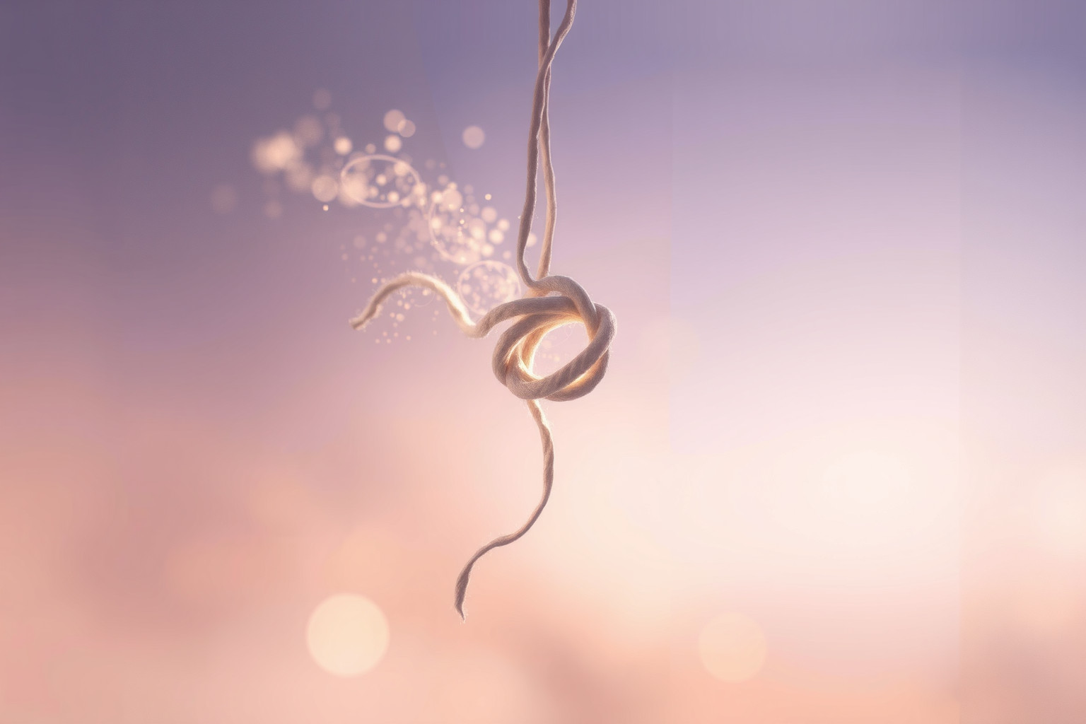 Sognare nodi sciolti simboleggia liberazione da problemi nascosti.