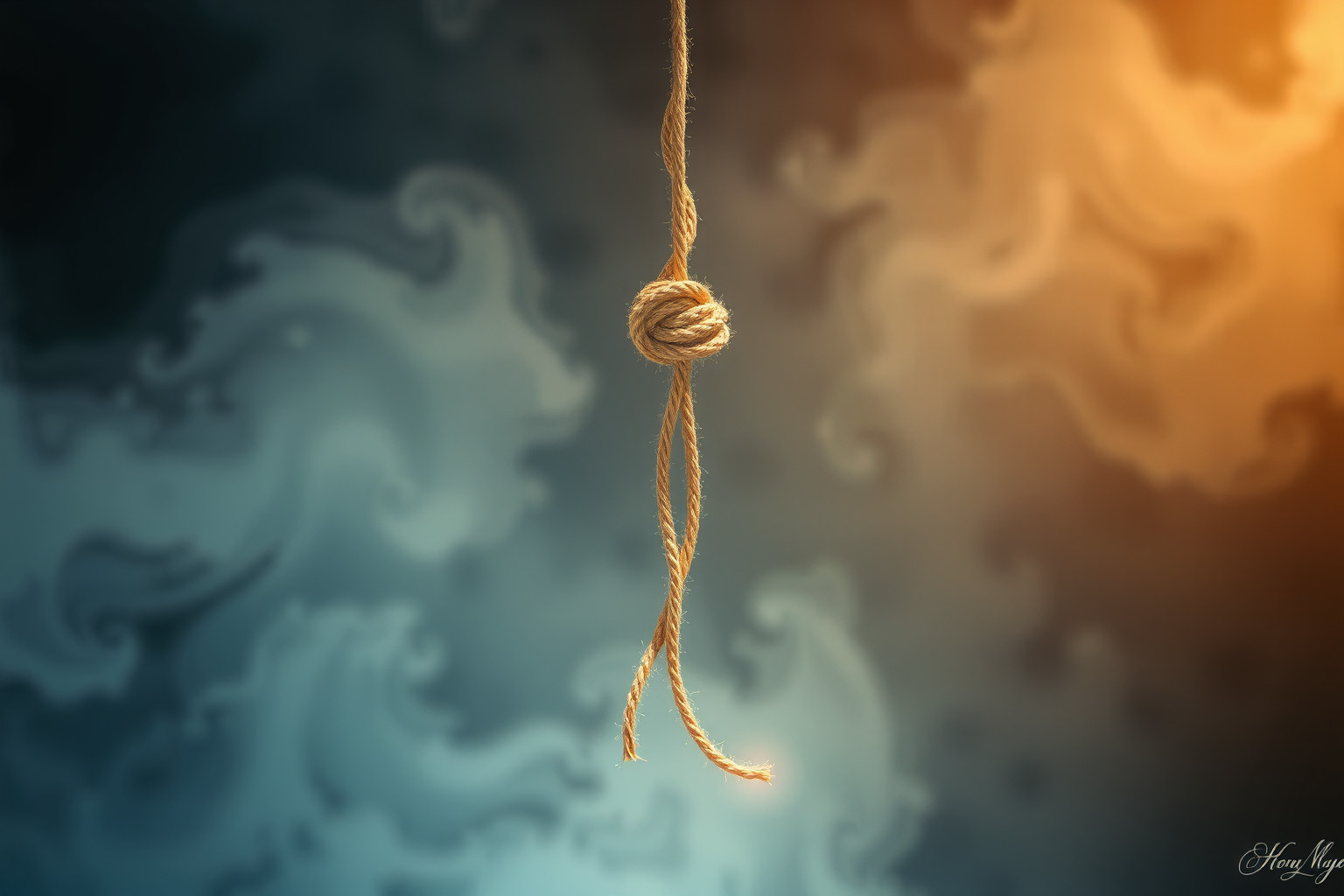 Sognare nodi su corda spezzata indica sfide improvvise da superare.