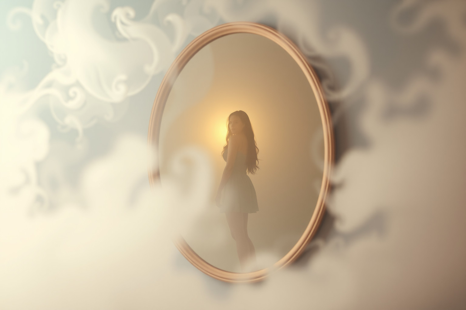 Sognare un riflesso più giovane rivela desiderio di tempi passati.