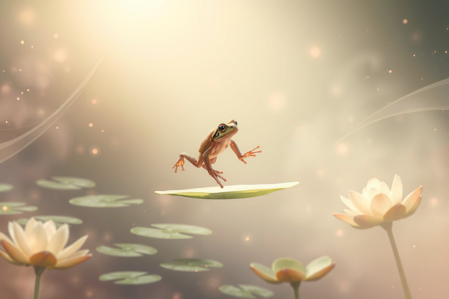 Sognare un rospo che salta simboleggia cambiamenti imminenti e opportunità.