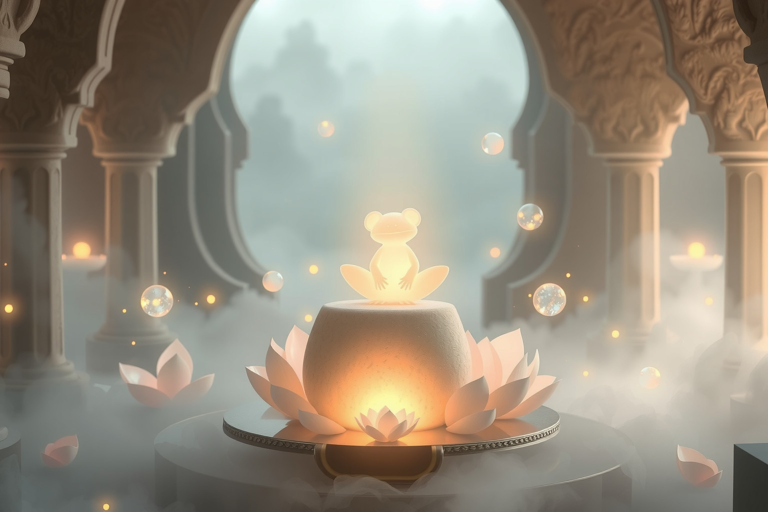 Sognare un rospo in un luogo sacro simboleggia trasformazione spirituale profonda.