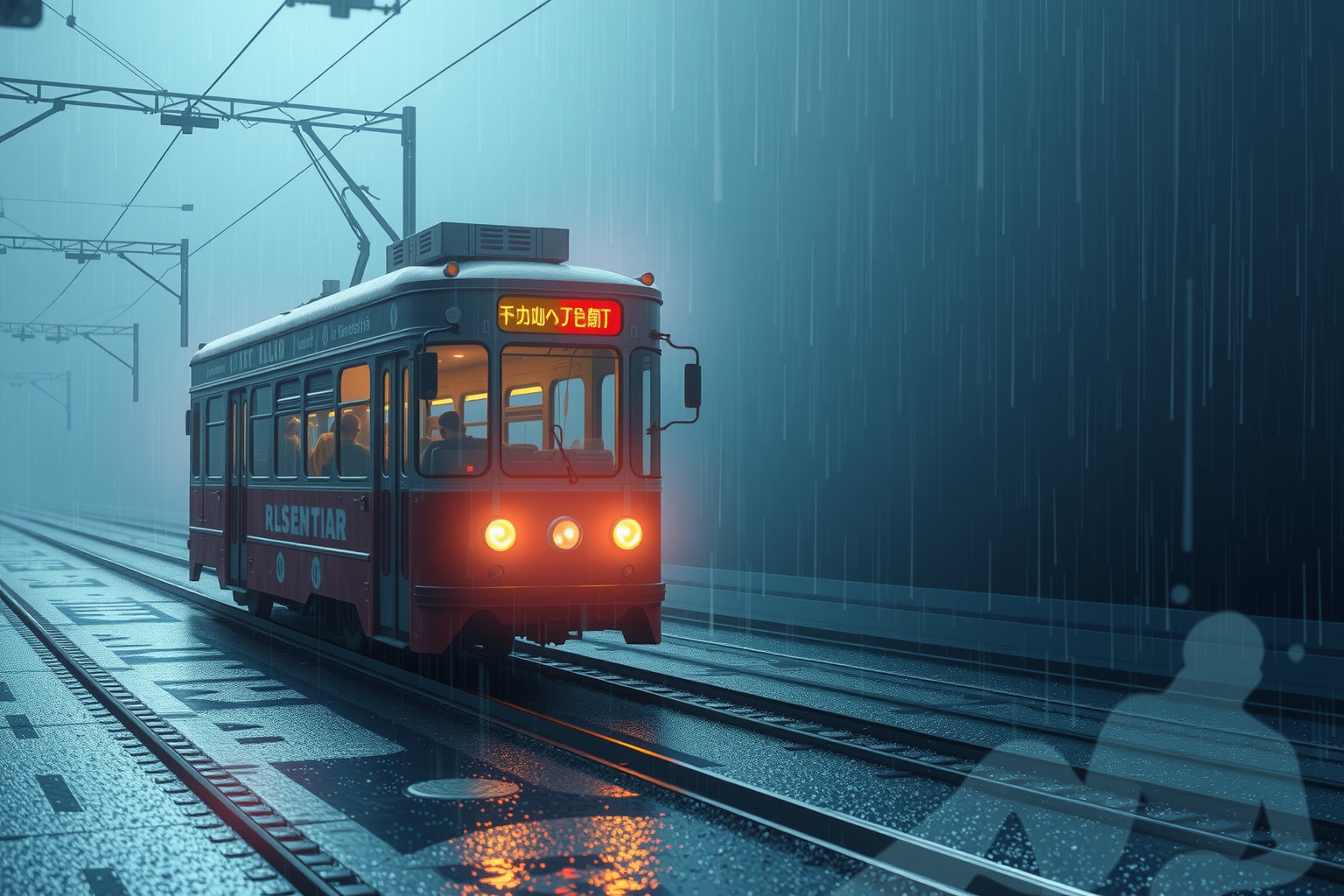 Sognare un tramvai sotto la pioggia rivela emozioni nascoste e conflitti.